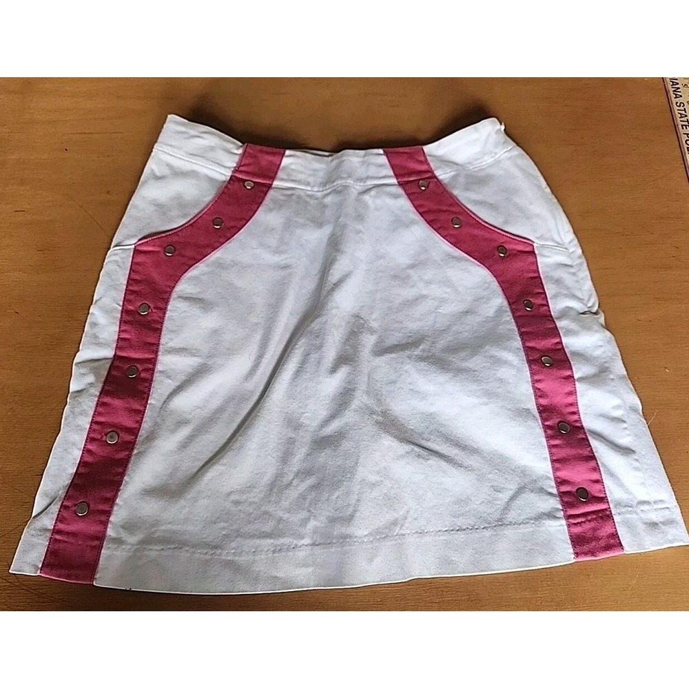 WOMEN'S FAIRWAY & GREENE SKORT, SIZE: 2 COLOR: White & Pink
